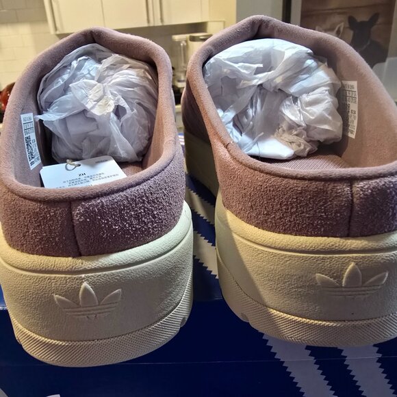 Adidas Originals Rivalry Platform Purple Mule Nubuck Leather Size 9 JH7983 NEW - Picture 7 of 14